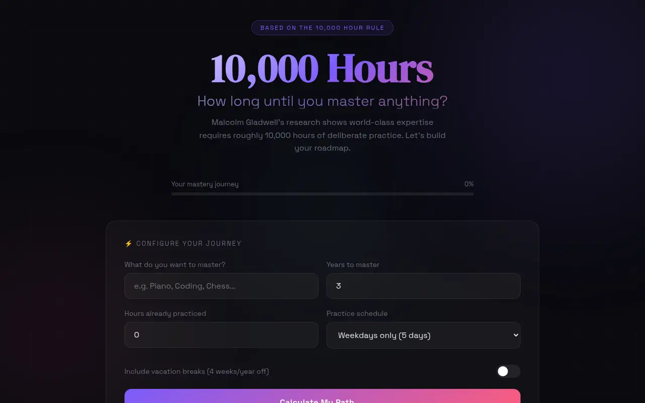 10000hours - AI Productivity Coach