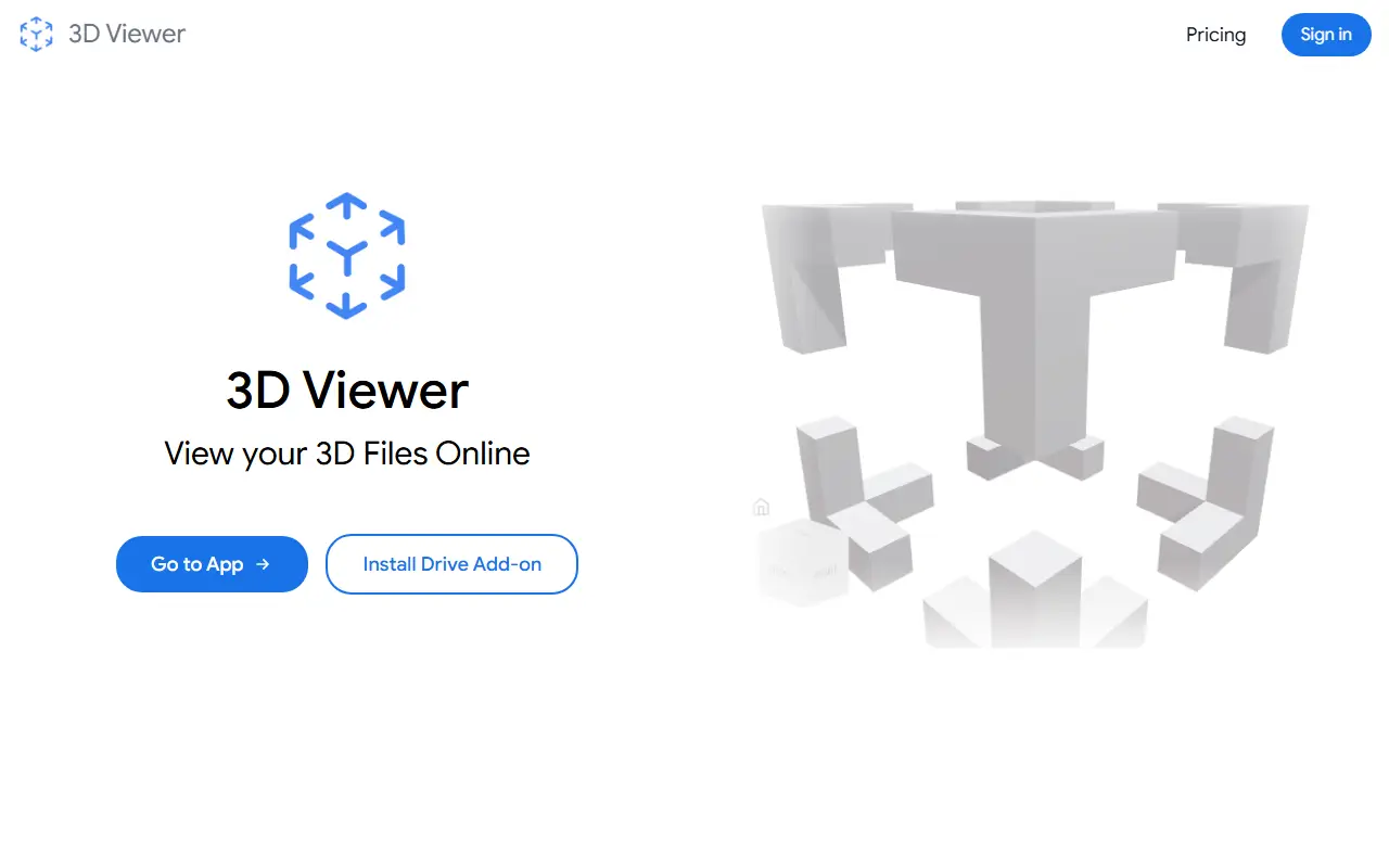 3D Viewer for Google Drive