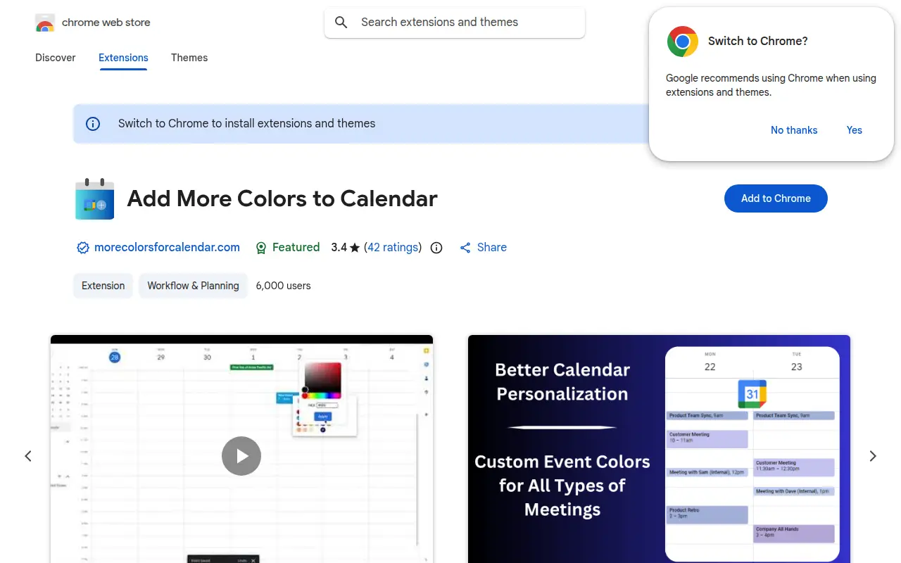 Add More Colors to Calendar