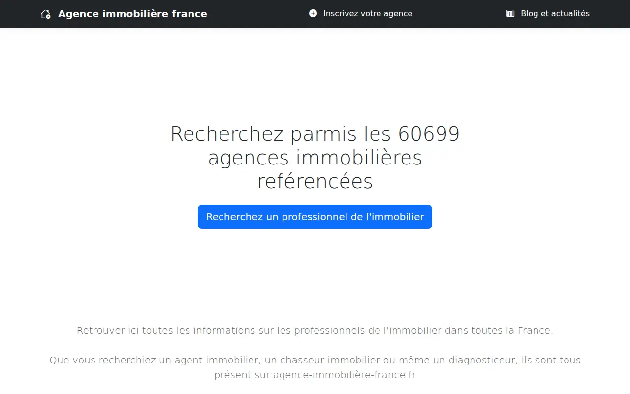 Agence immobiliere france