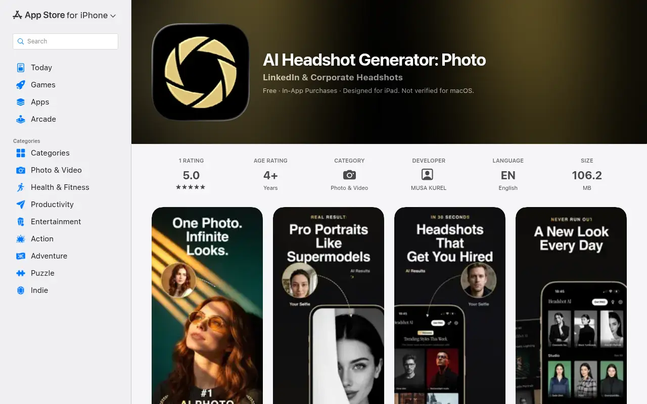 AI Photo Headshot Generator