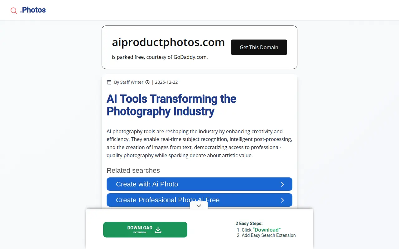 AI Product Photos