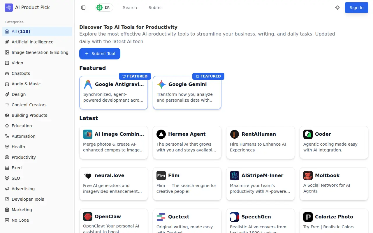 AI Product Pick