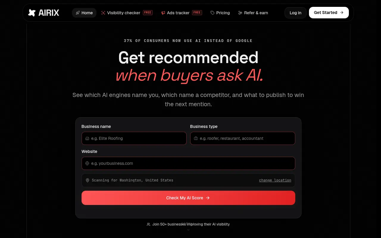 AIRIX - AEO / AI Visibility Platform