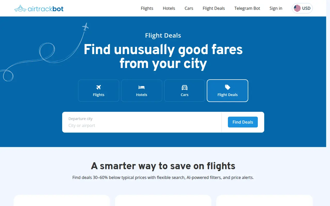 AirTrackBot • Flight Deals
