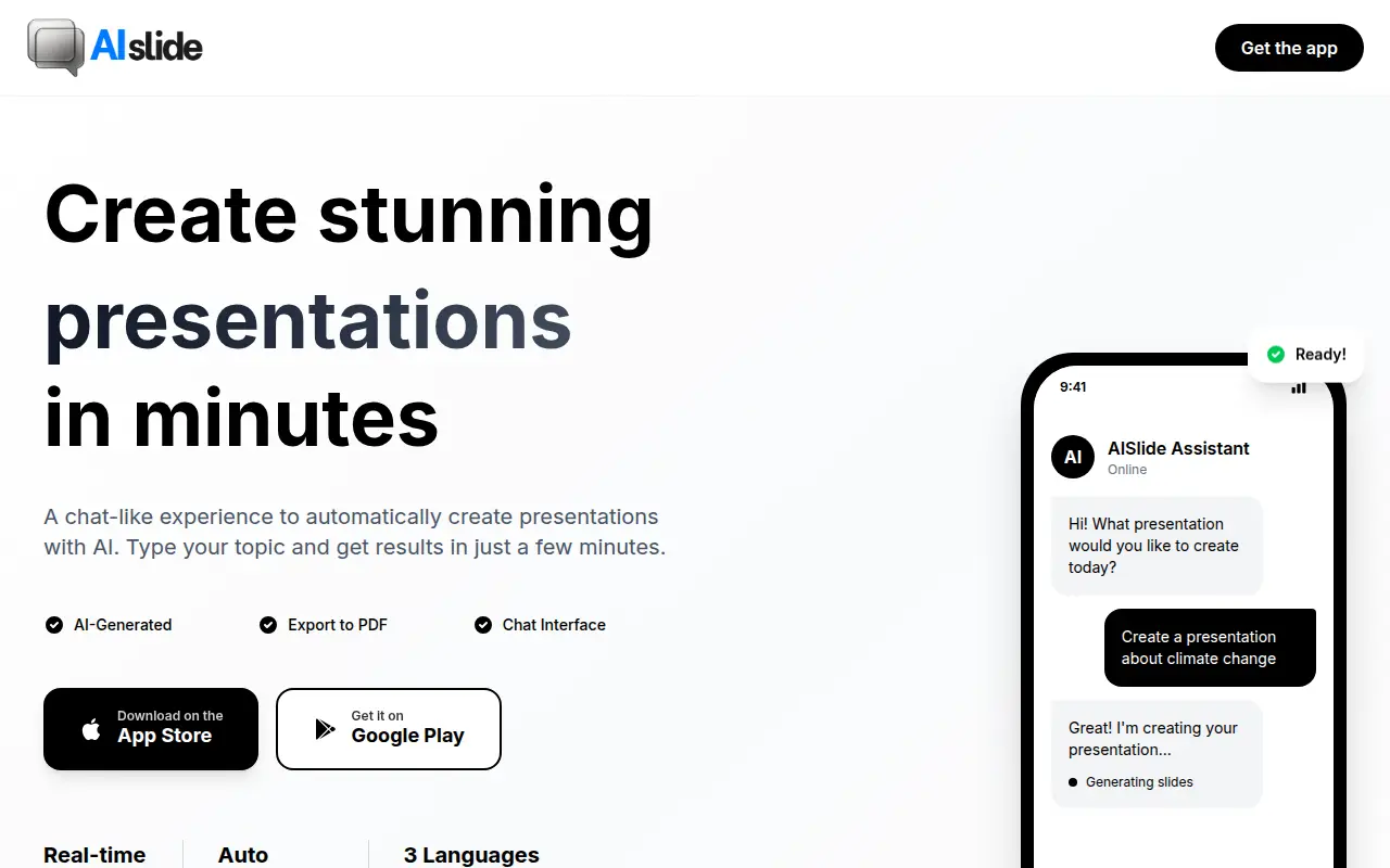AISlide: AI Presentation Maker