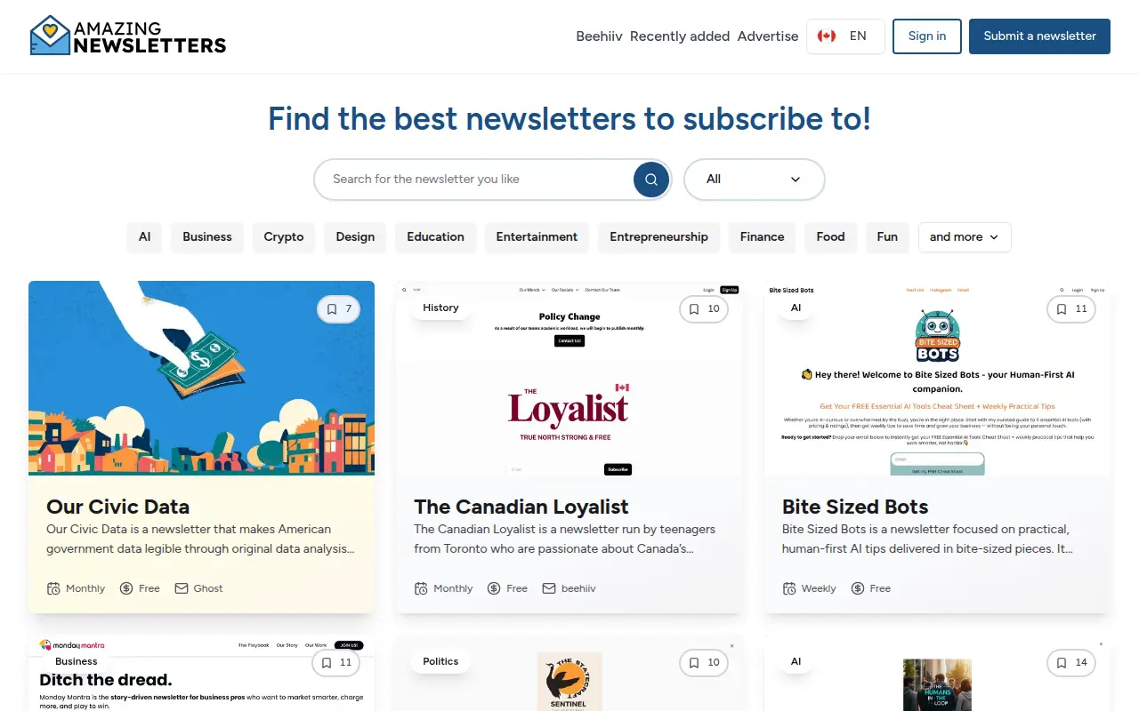 Amazing Newsletters