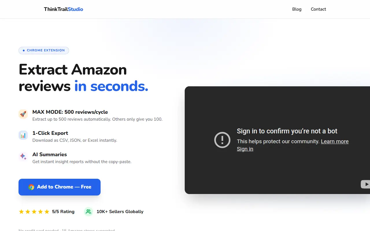 Amazon Reviews Extractor & AI Summary - Chrome Extension
