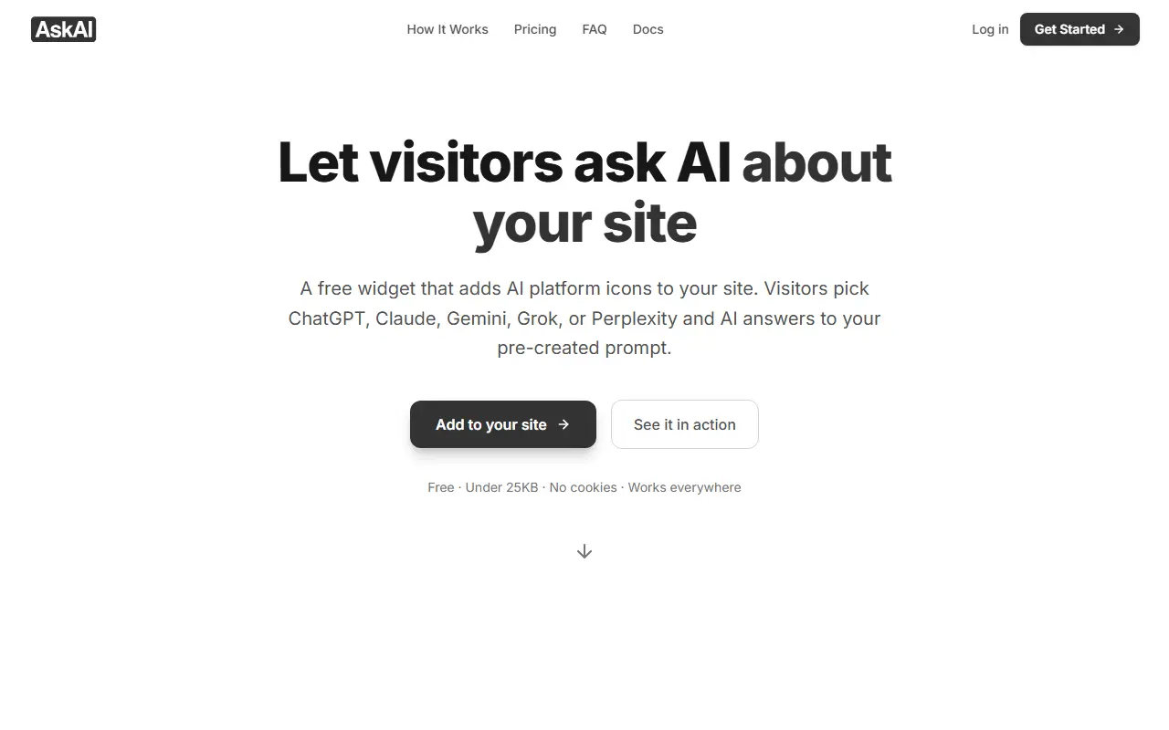 Ask AI Widget