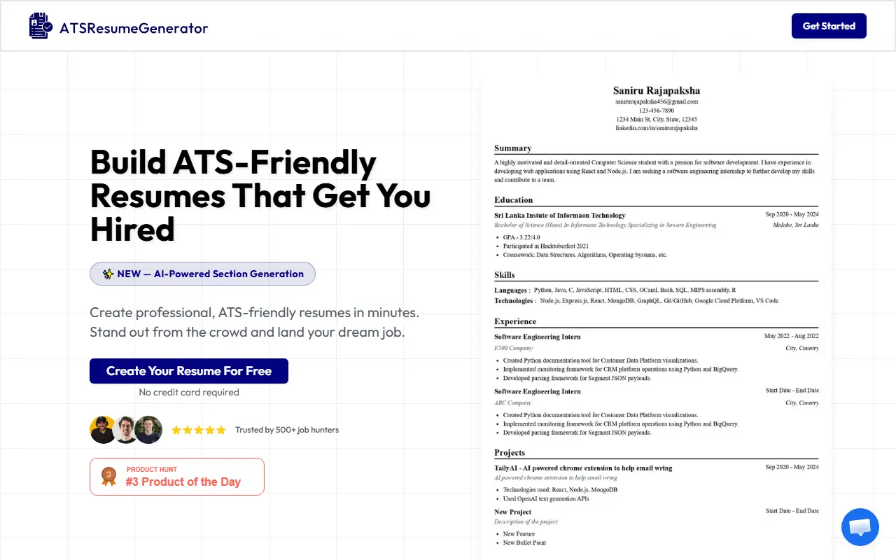 ATSResumeGenerator