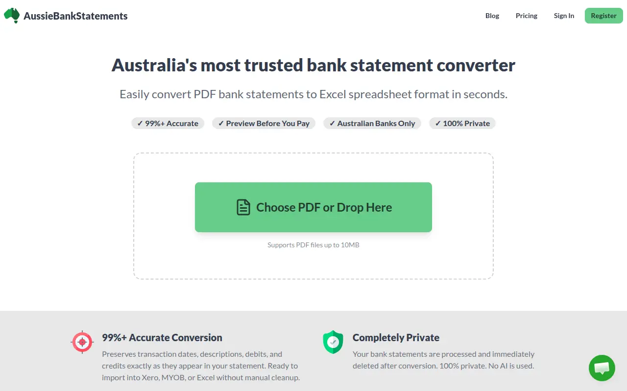 Aussie Bank Statement Converter