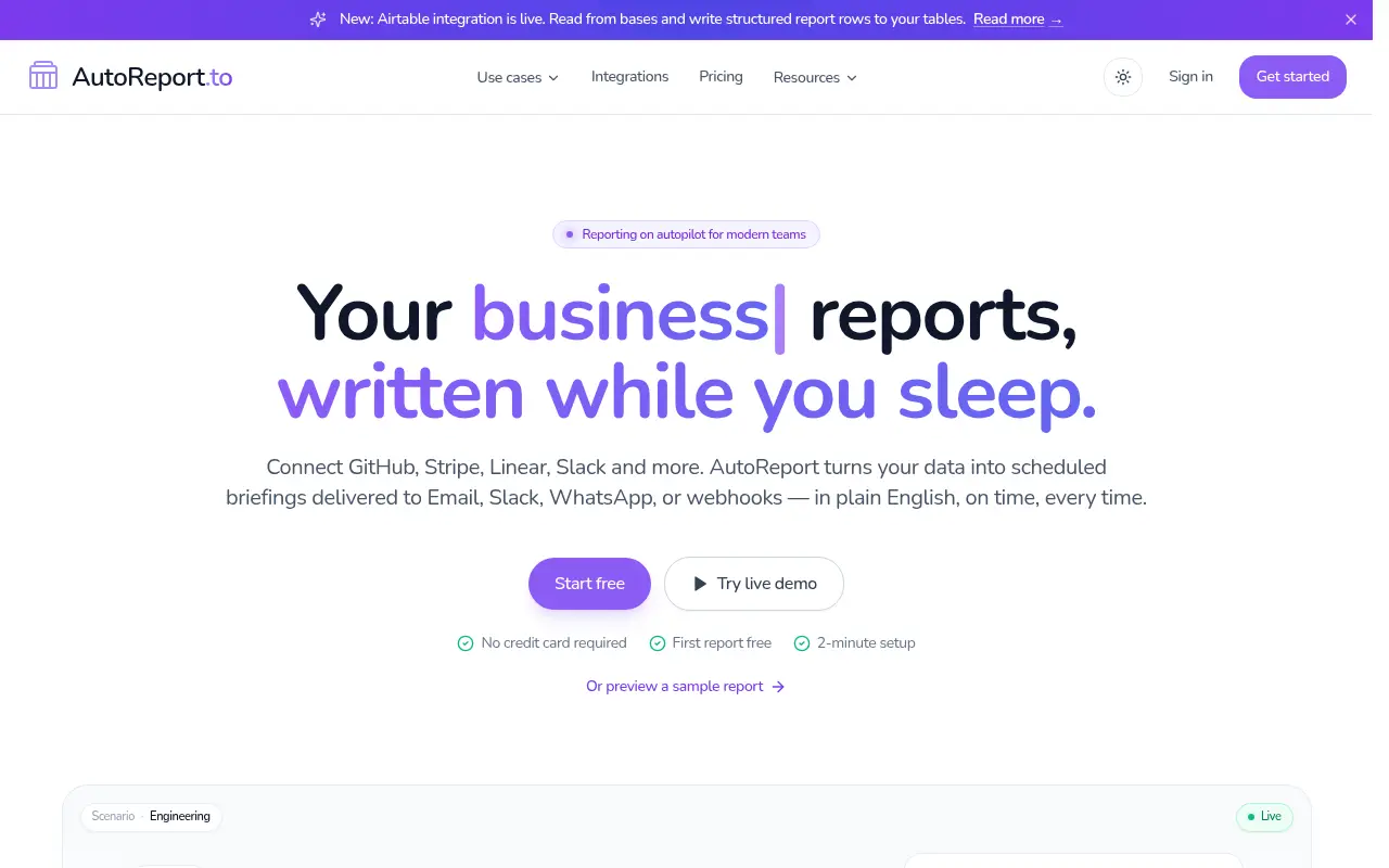 AutoReport.to