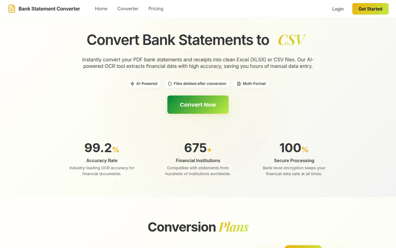 Bank statement Converter Pro