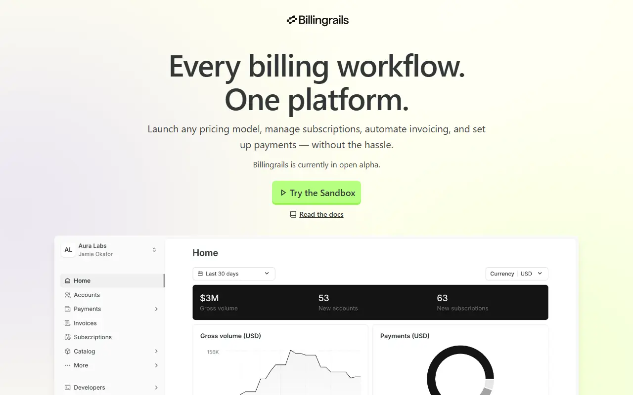 Billingrails Sandbox