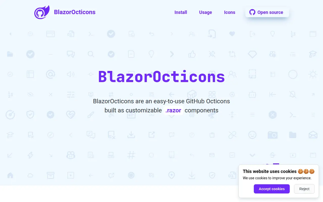 BlazorOcticons