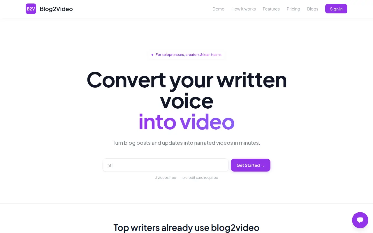 Blog2Video