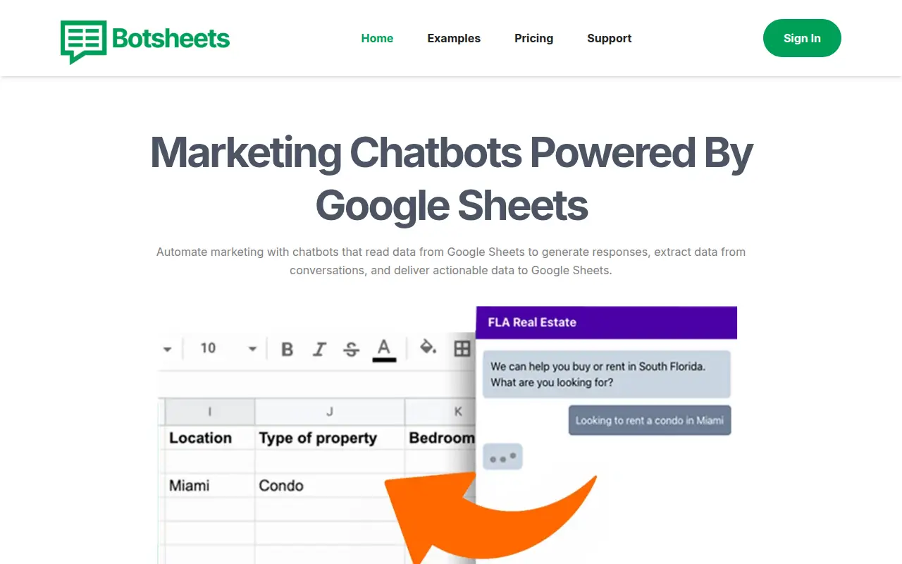 Botsheets DB