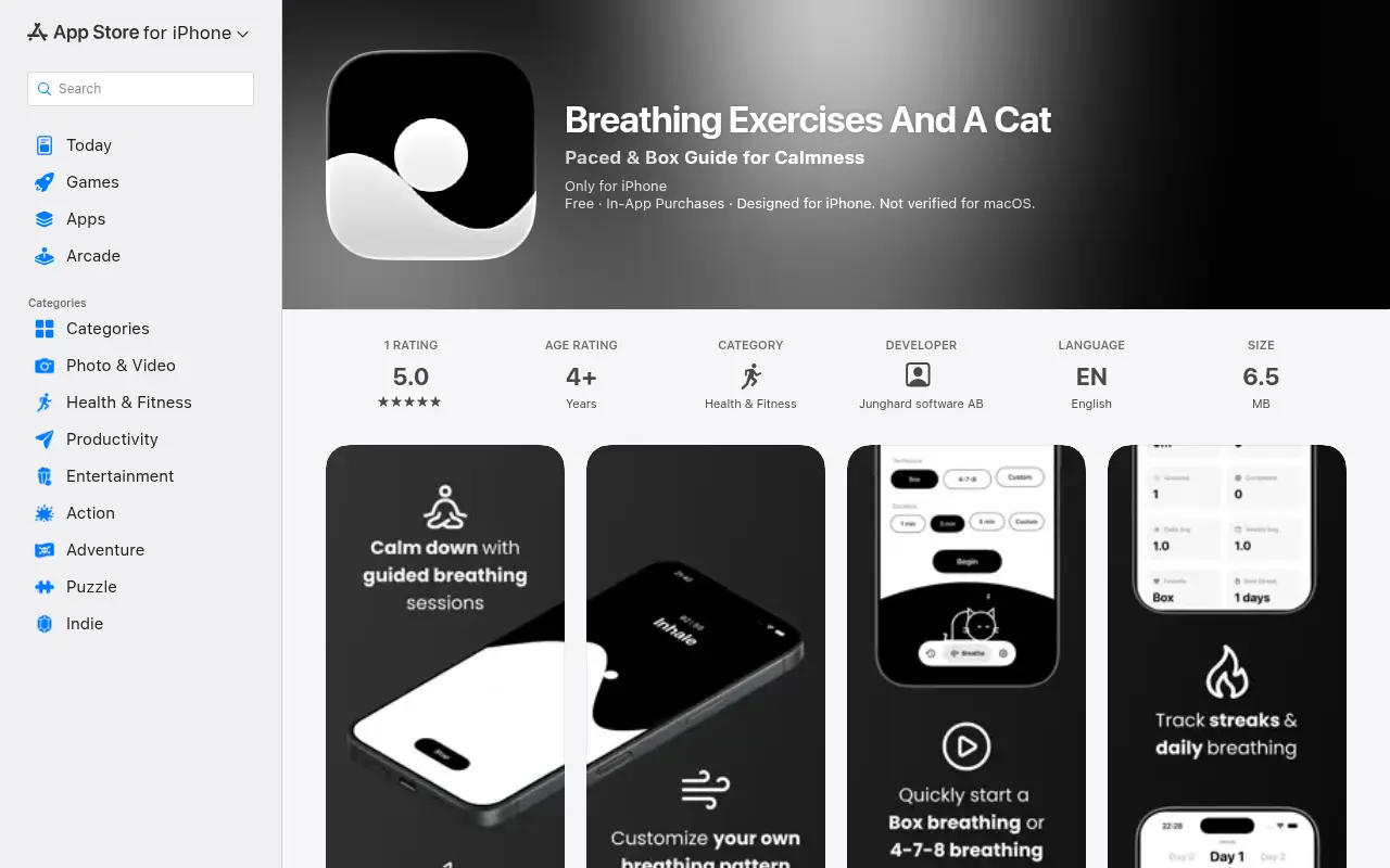 Breathing Exercises And A Cat