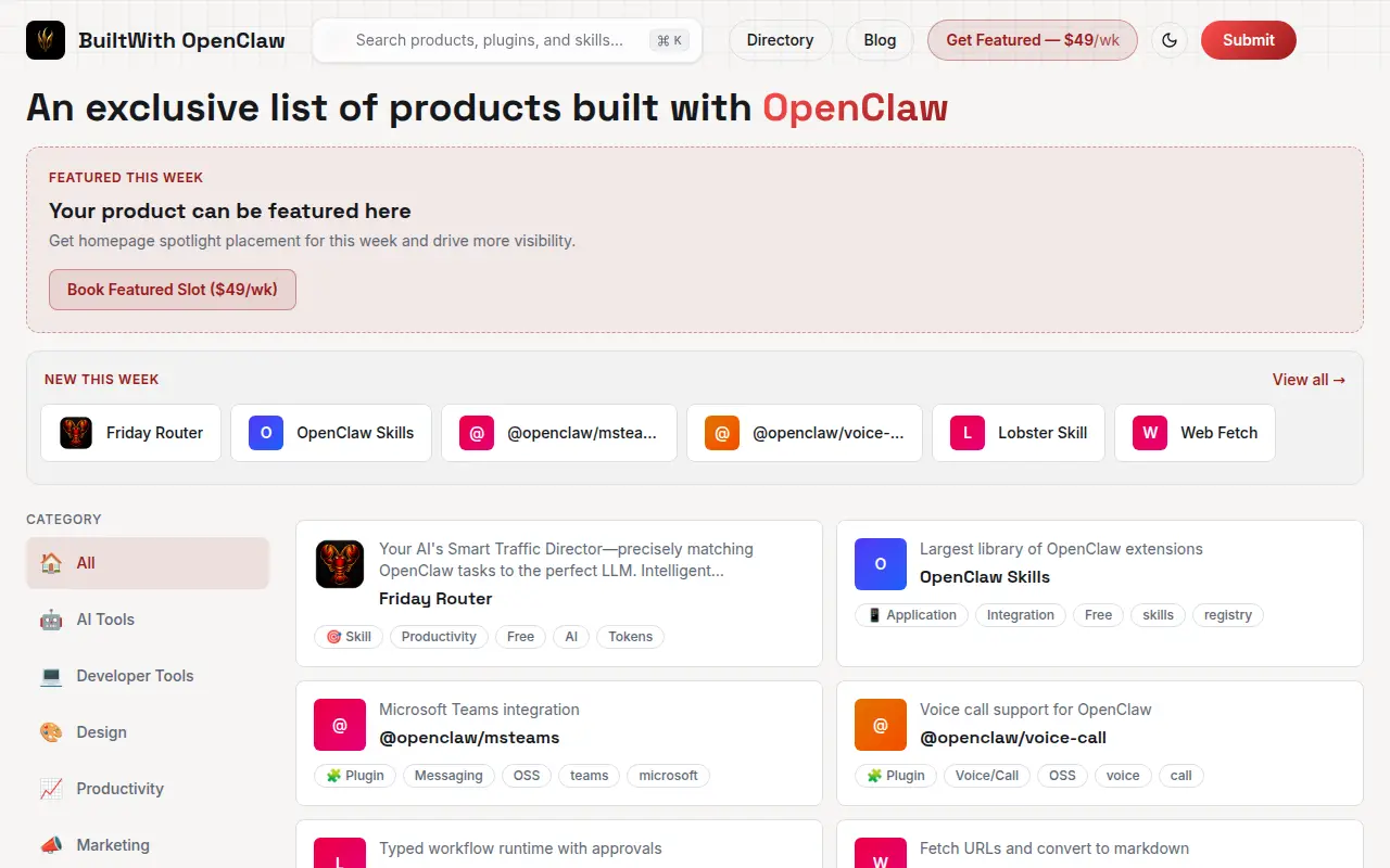 BuiltWith OpenClaw