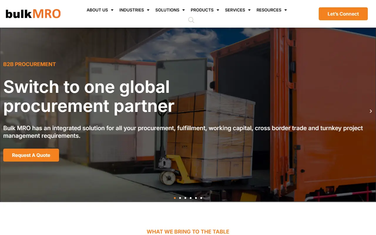 Bulk MRO Industrial Supply