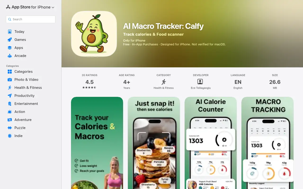 Calfy - AI Calorie Tracker
