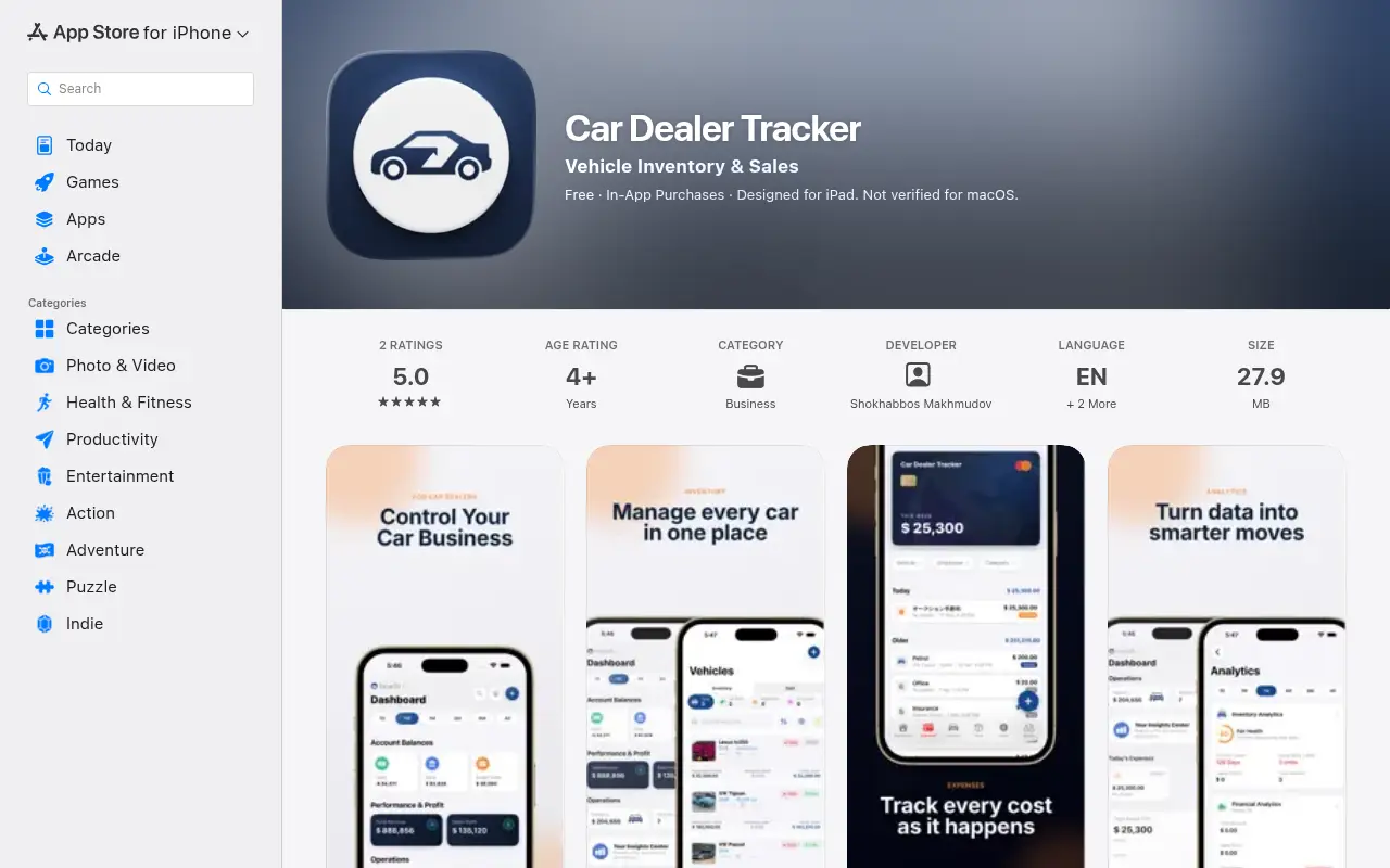 Car Dealer Tracker