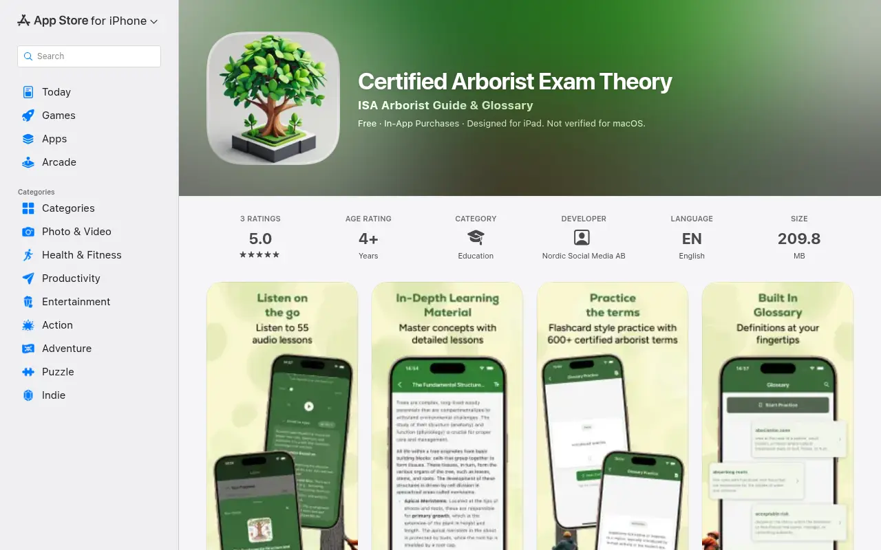 Certified Arborist Theory