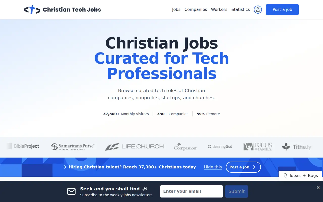 Christian Tech Jobs