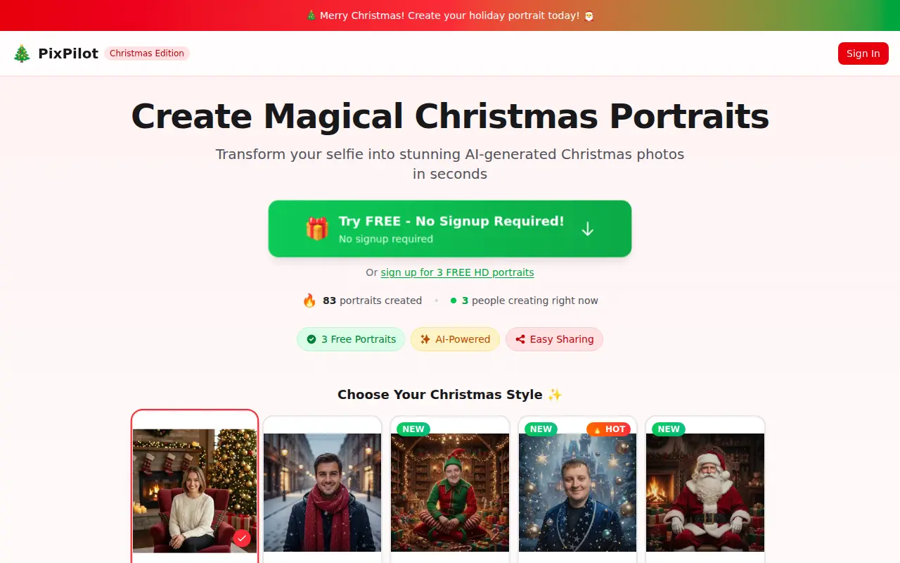 Christmas AI Photo Booth