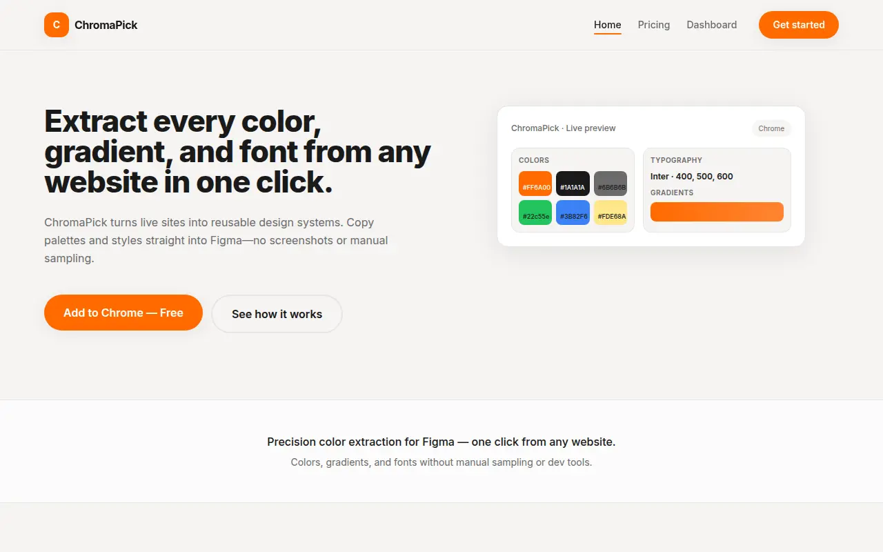 Chromapick Chrome extension