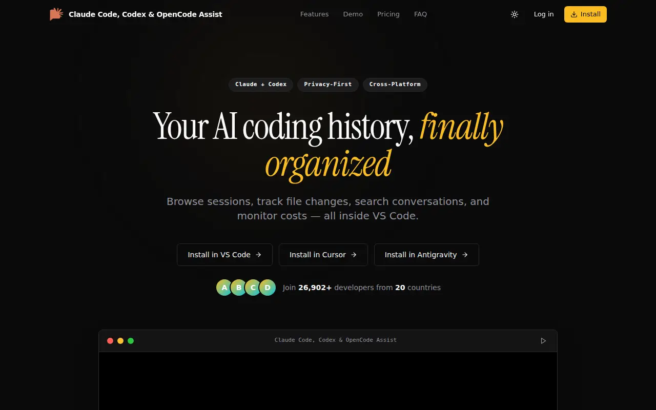 Claude Code and Codex Assist - History, Diff Viewer, Chat Manager