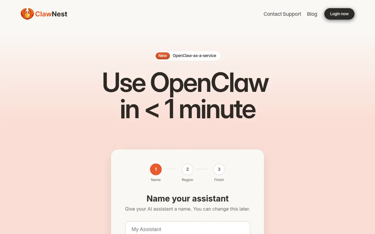 Clawnest | Safely hosted OpenClaw set up in 1 minute | OpenClaw-as-a-service