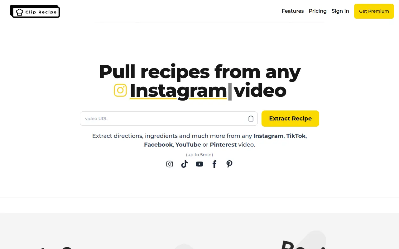 Clip Recipe