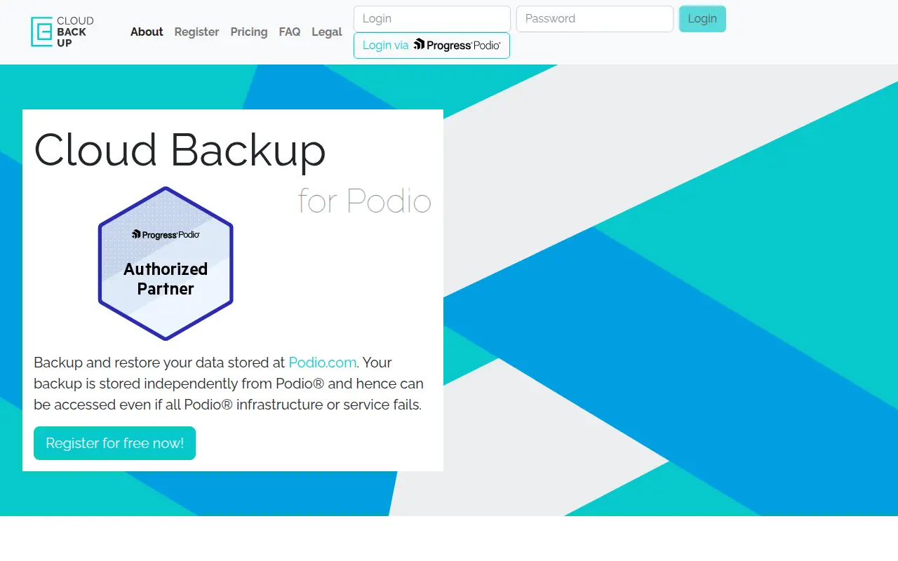 Cloud Backup for Podio