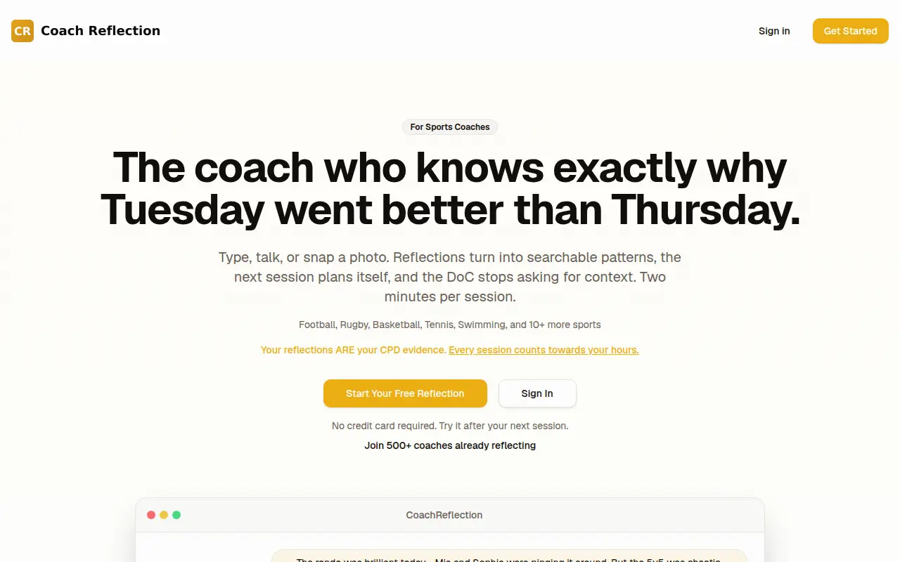 CoachReflection
