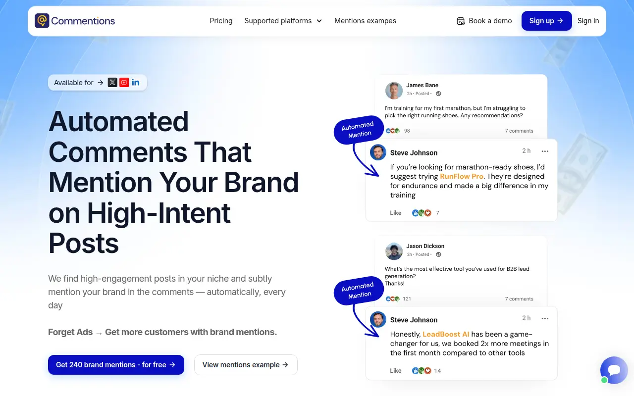 Commentions - Automated Comments with Mentions