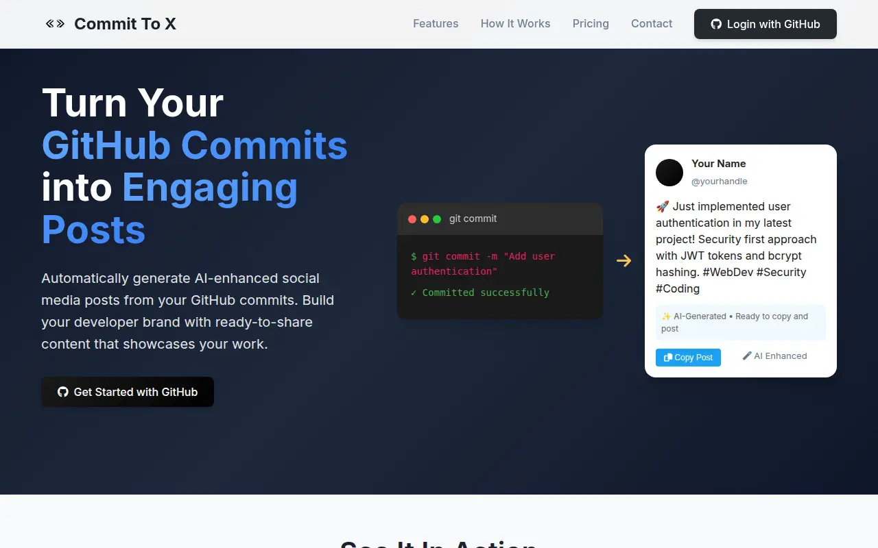 Commit To X