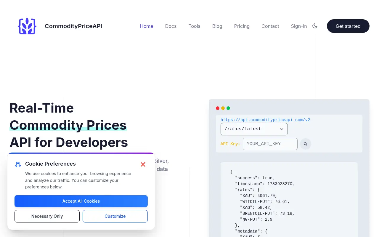 CommodityPriceAPI
