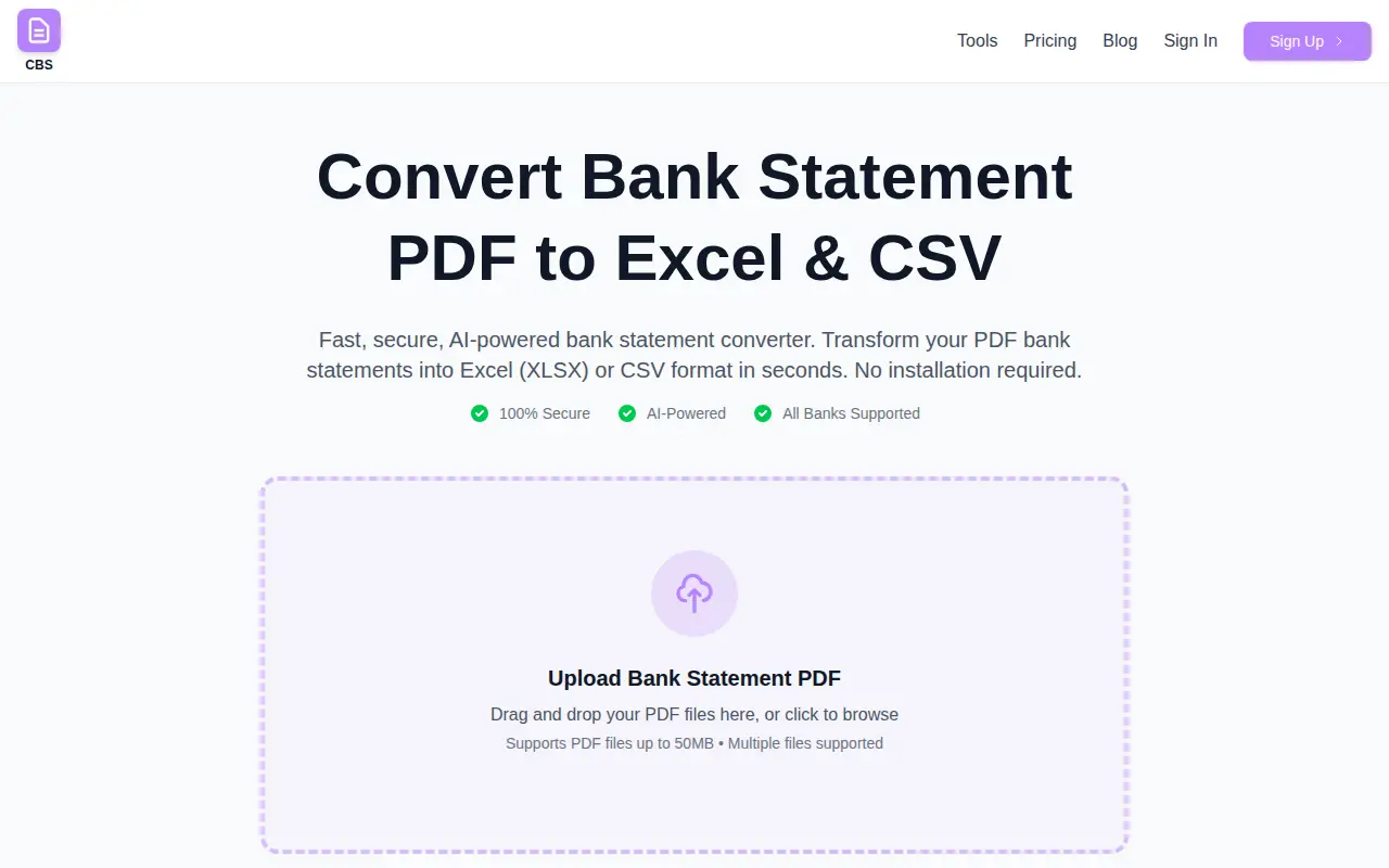 Convert Bank Statement