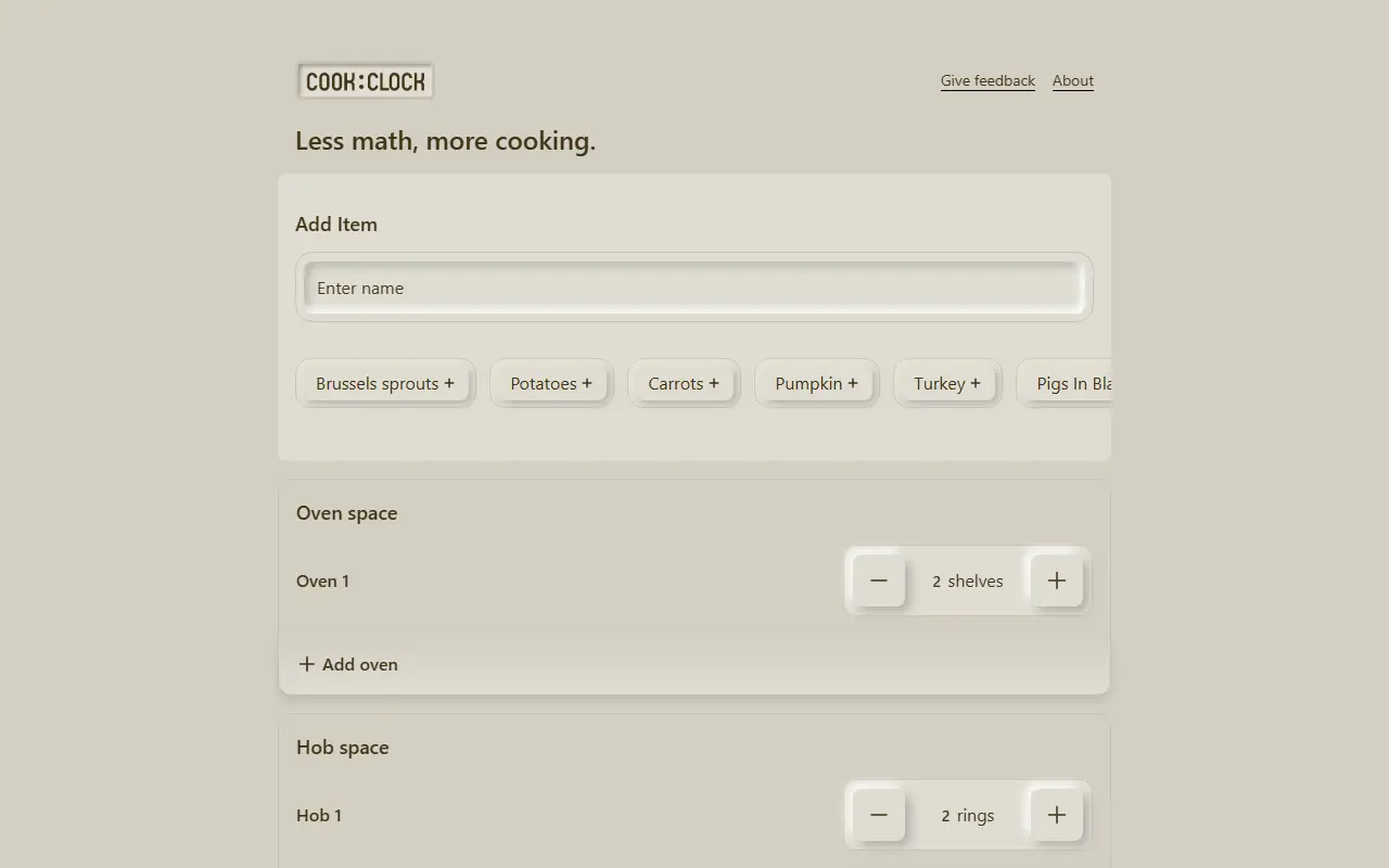 COOK:CLOCK