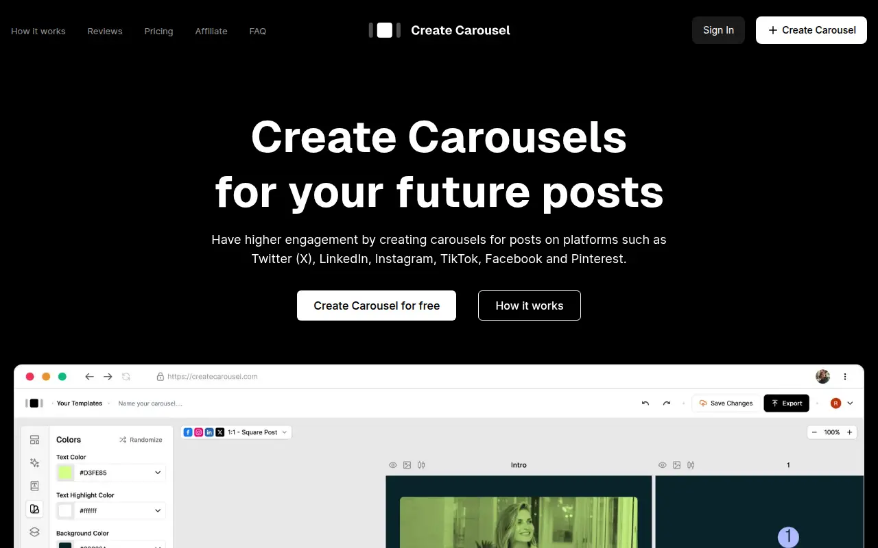 Create Carousel