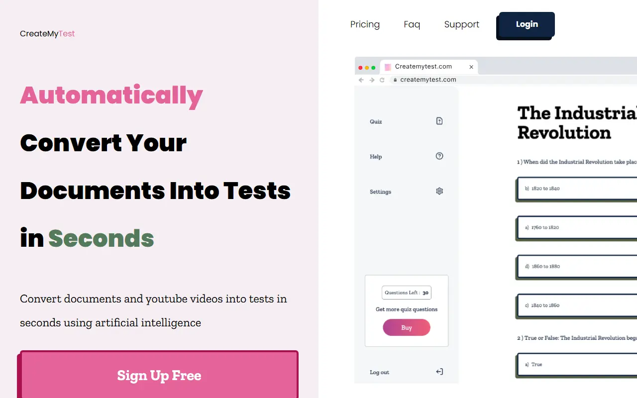 Create My Test