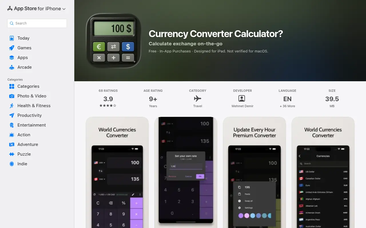 Currency Calculator Converter