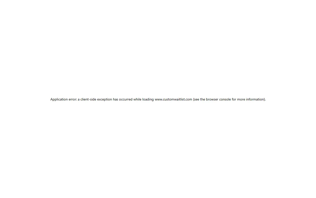 Custom Waitlist