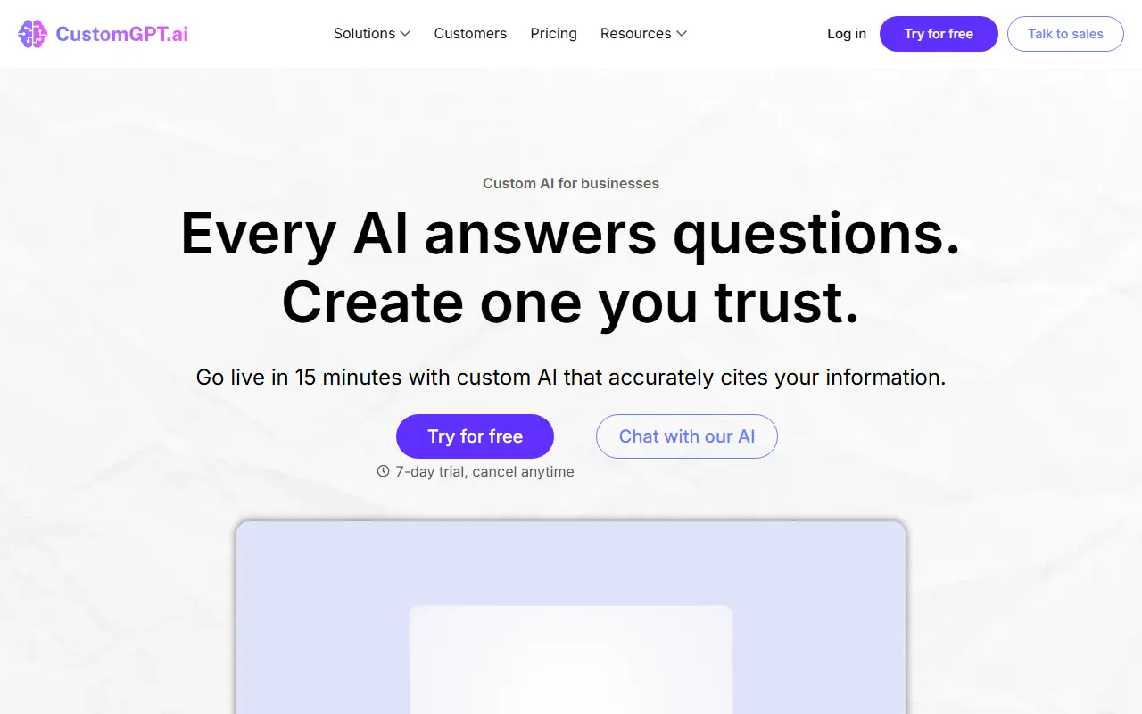CustomGPT.ai Researcher