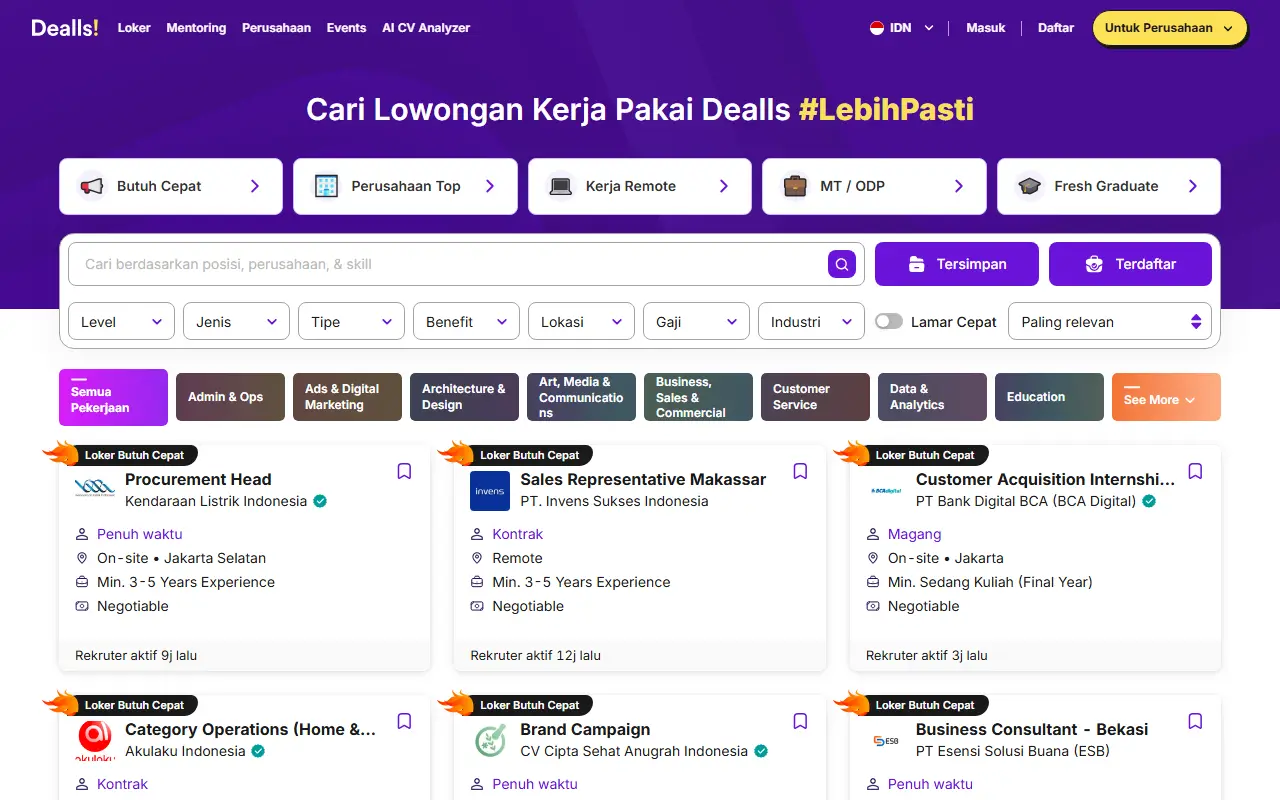 Dealls – Jobs & Mentoring