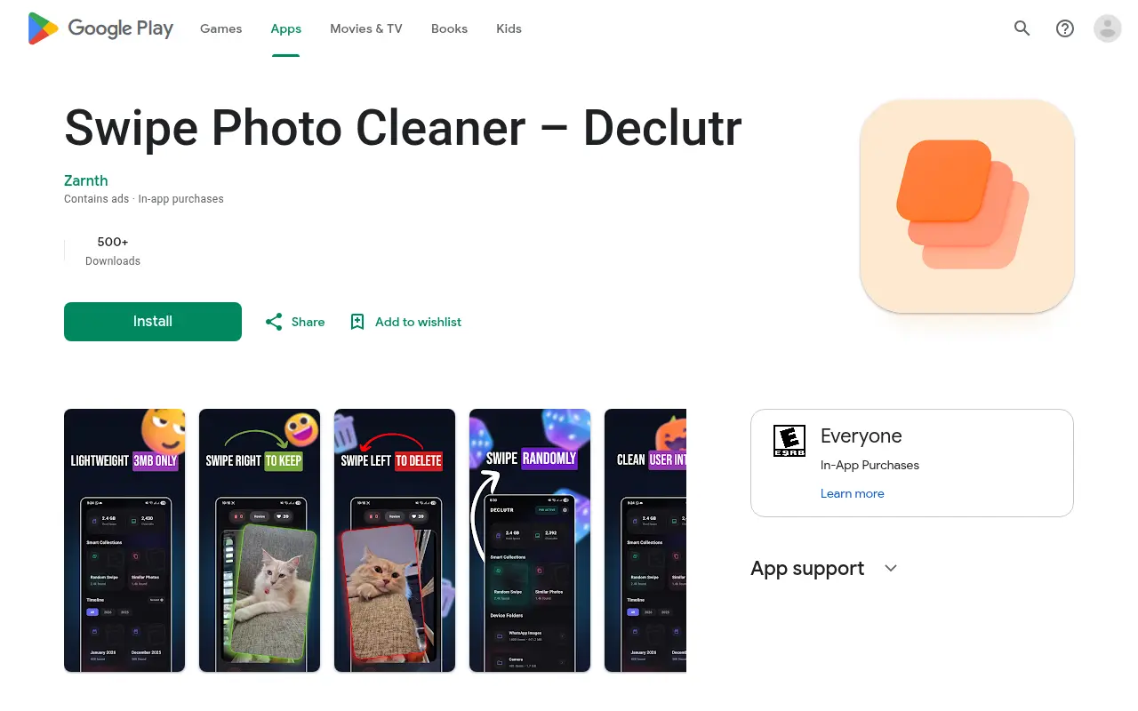 Declutr - Swipe to Delete Unwanted Photos