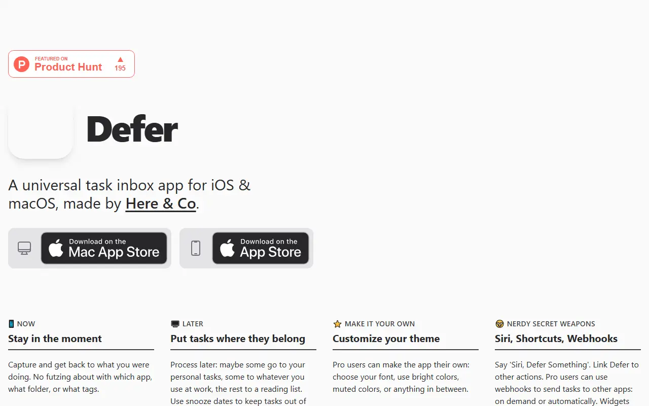 Defer