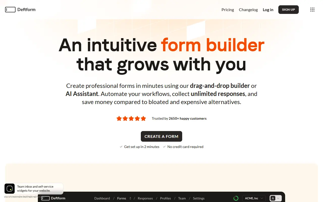 Deftform Form Builder