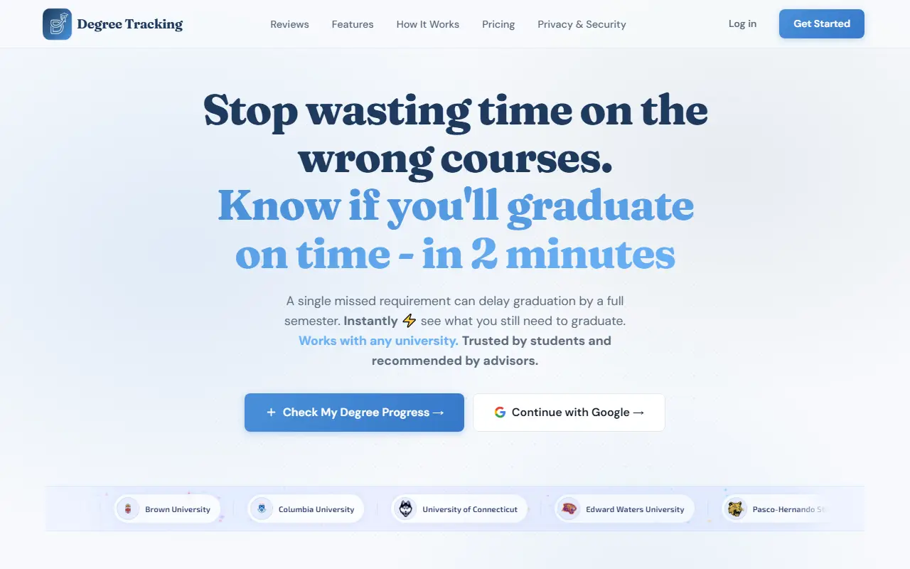 Degree Tracking